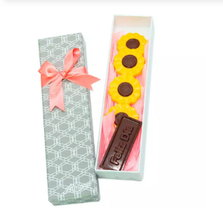 Ramo de Girasoles de Chocolate: 4 unidades