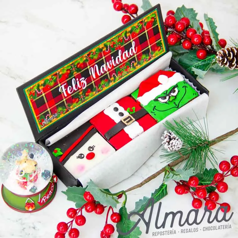 Brownies feliz navidad

