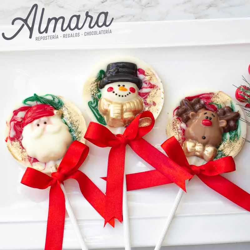 Paletas Navideñas Marmoleadas