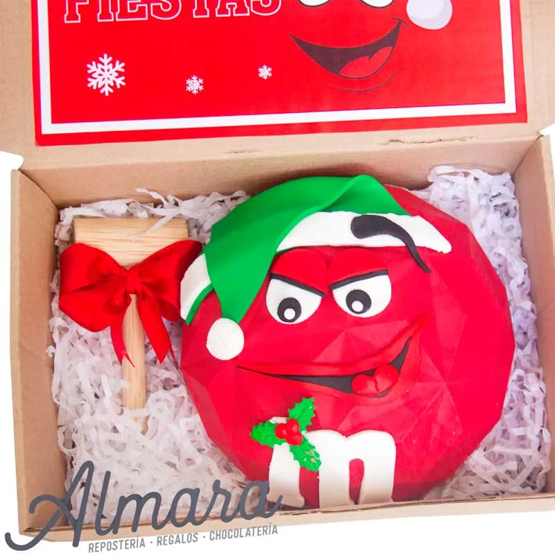 Chocolate Navideño Rojo
