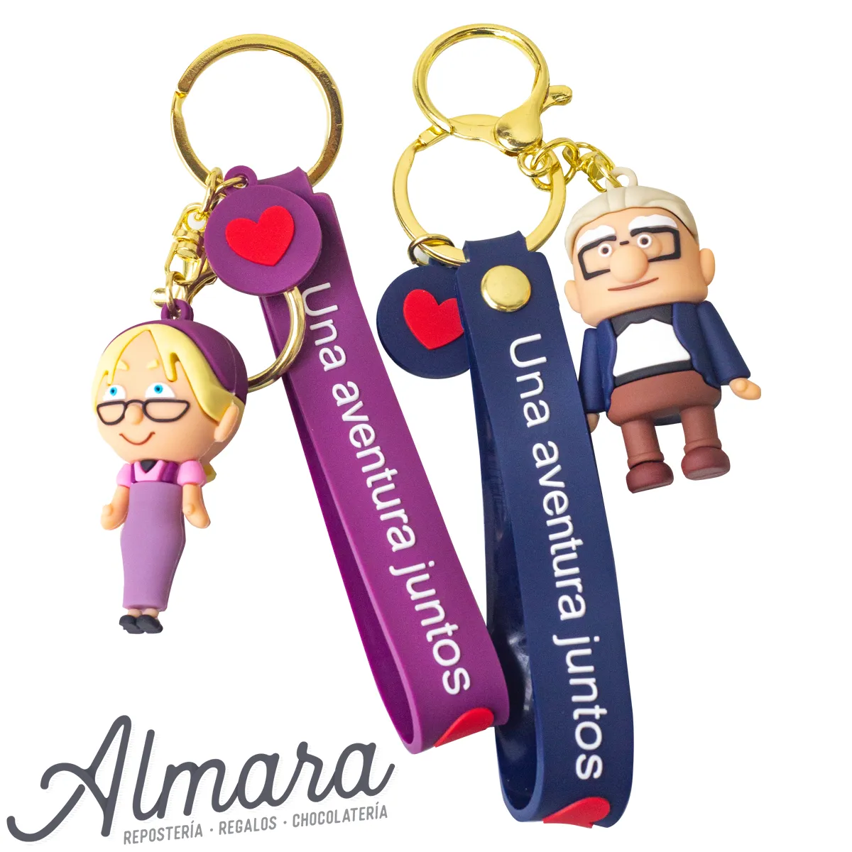 Pareja de Llaveros Viejitos
