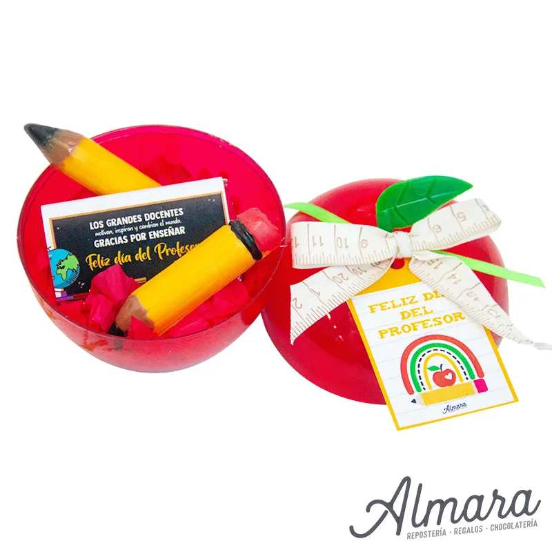 ¡Manzanita Dulce para el Profe! Regalo Original y Delicioso