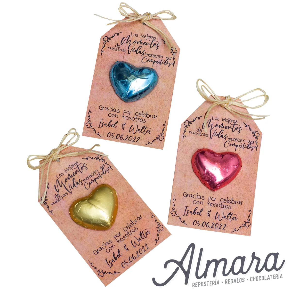 Chocolate con Tarjeta Love

