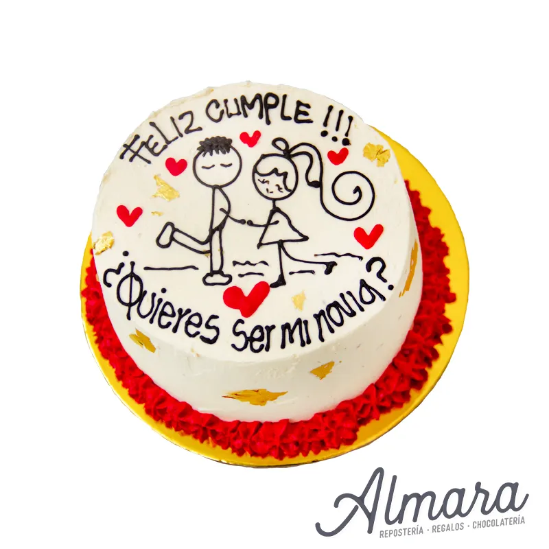 Mini torta pareja enamorada
