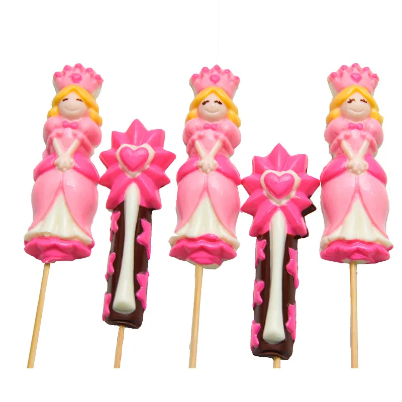 Paletas princesas y varitas magicas
