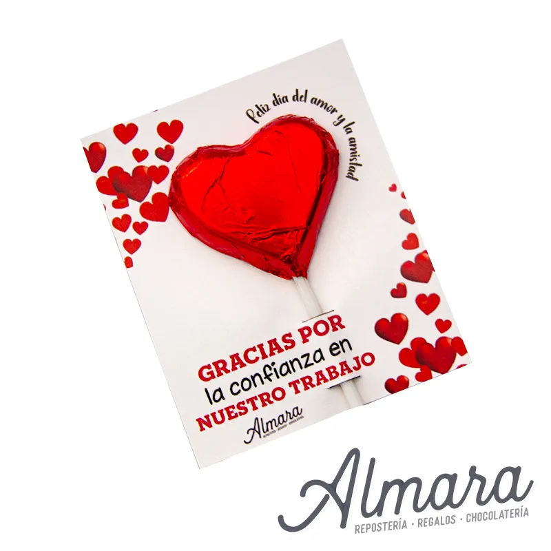 Postal Paleta Corazon
