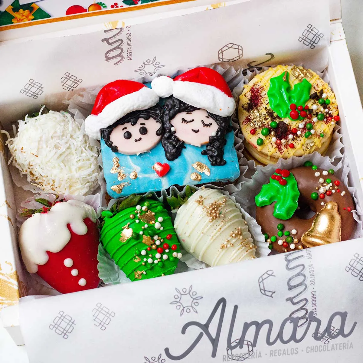 Caja dulces de navidad
