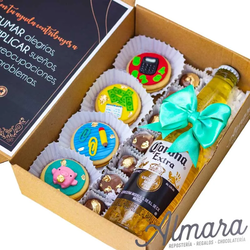 Alfajores, Bombones y Cerveza Contador
