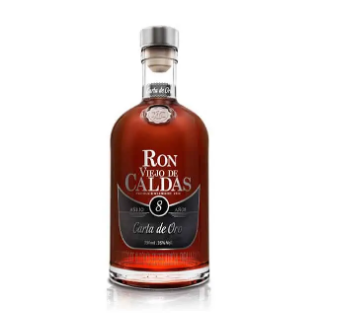 Ron Viejo de Caldas Carta de Oro 8 Años