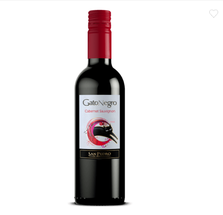 Vino Gato Negro Cabernet Sauvignon 375 ml 