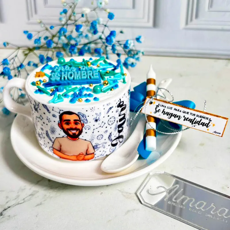 Taza Cake dìa del Hombre
