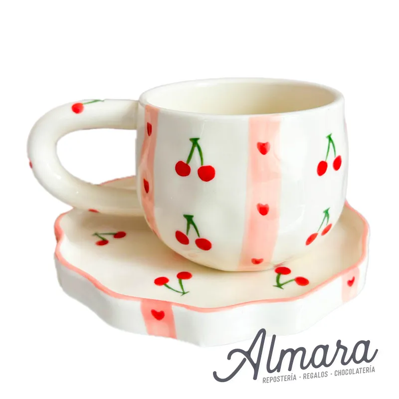 Taza de cerezas
