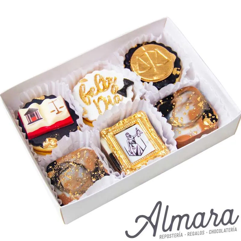Alfajores y trufas día del abogado
