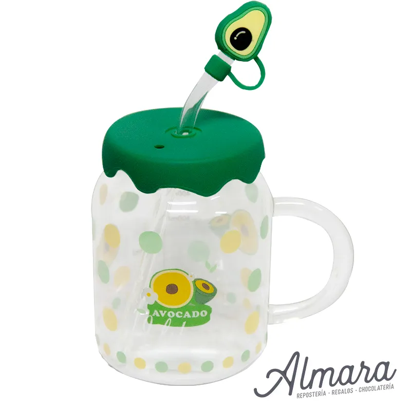 Vaso Pitillo Aguacate 