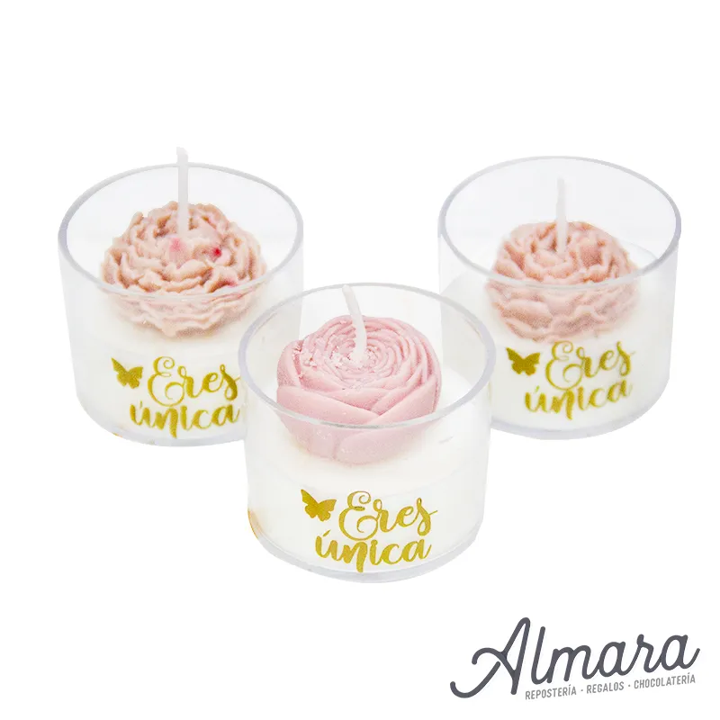 Vela Aromática con Rosas 