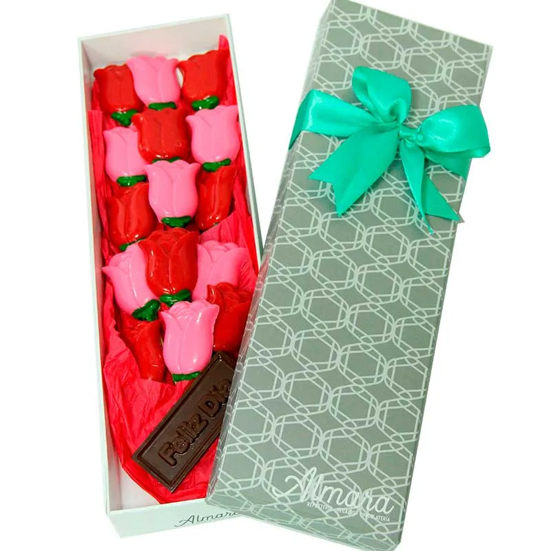 Ramo de Tulipanes en Chocolate por 16 Unidades
