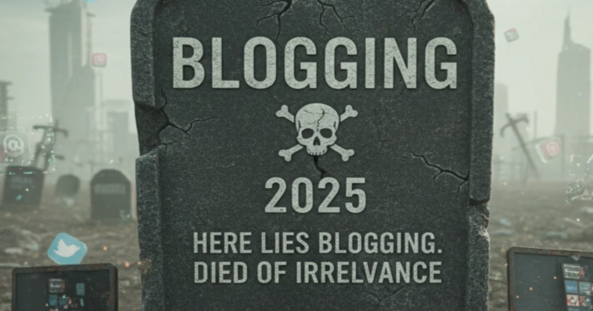 Blogging is dead 2025 (updated)