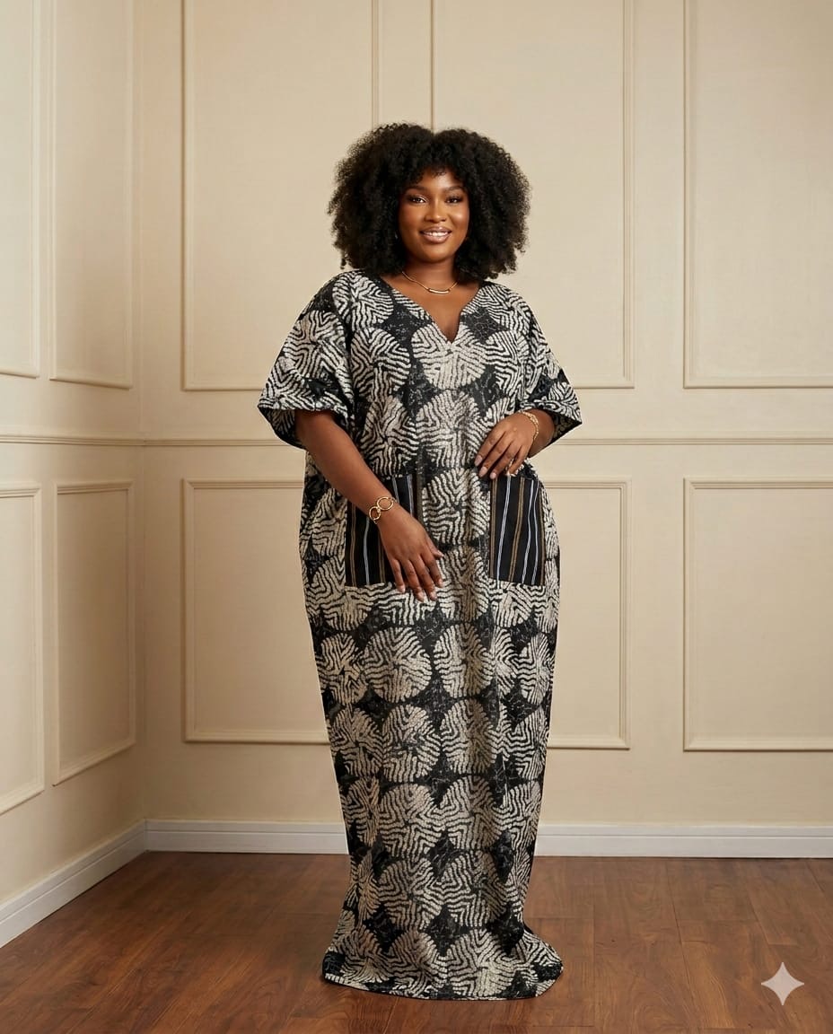 Olusola Adire Bubu | Black & White