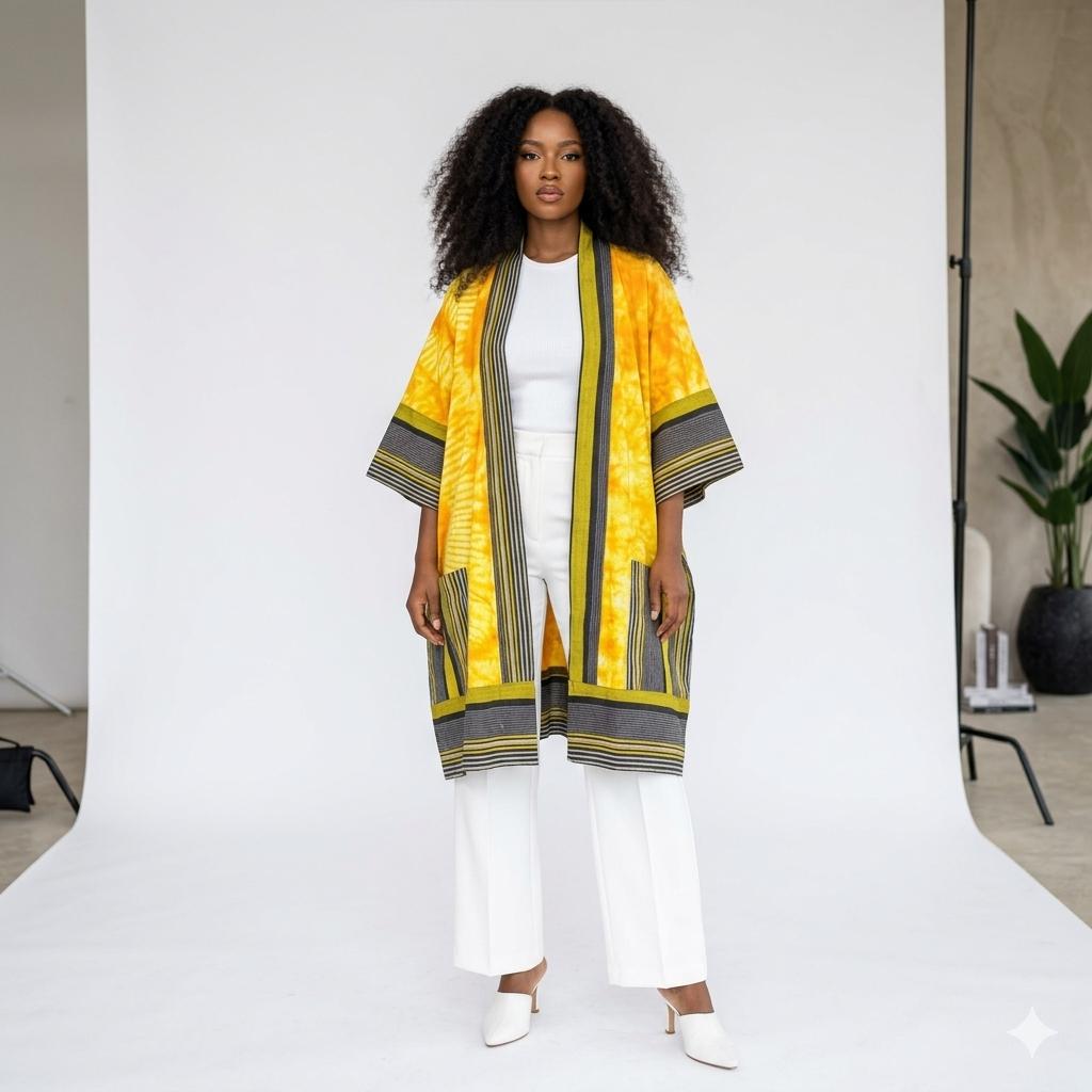 Rami Ankara Kimono | Yellow