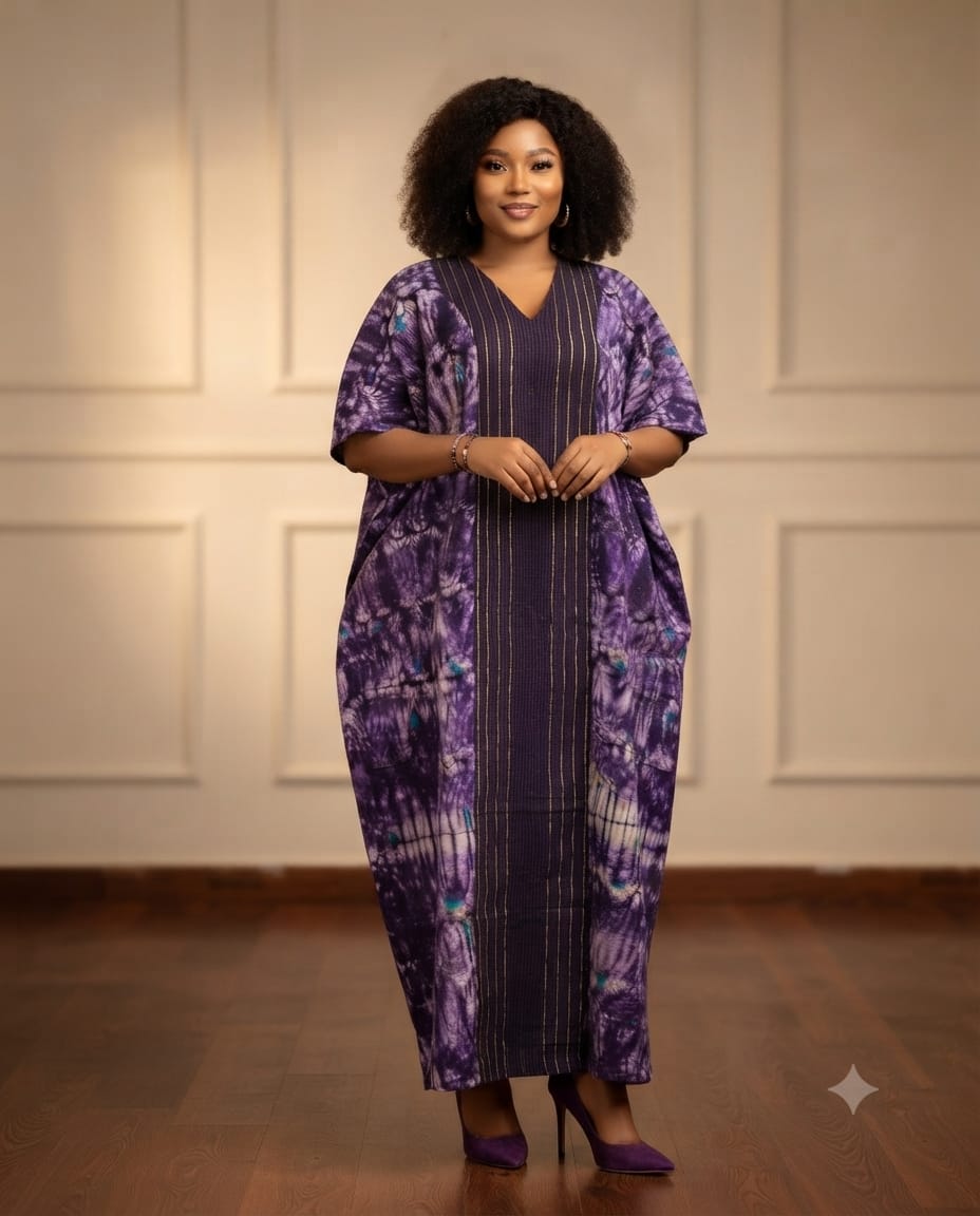 Miray Adire Bubu | Purple