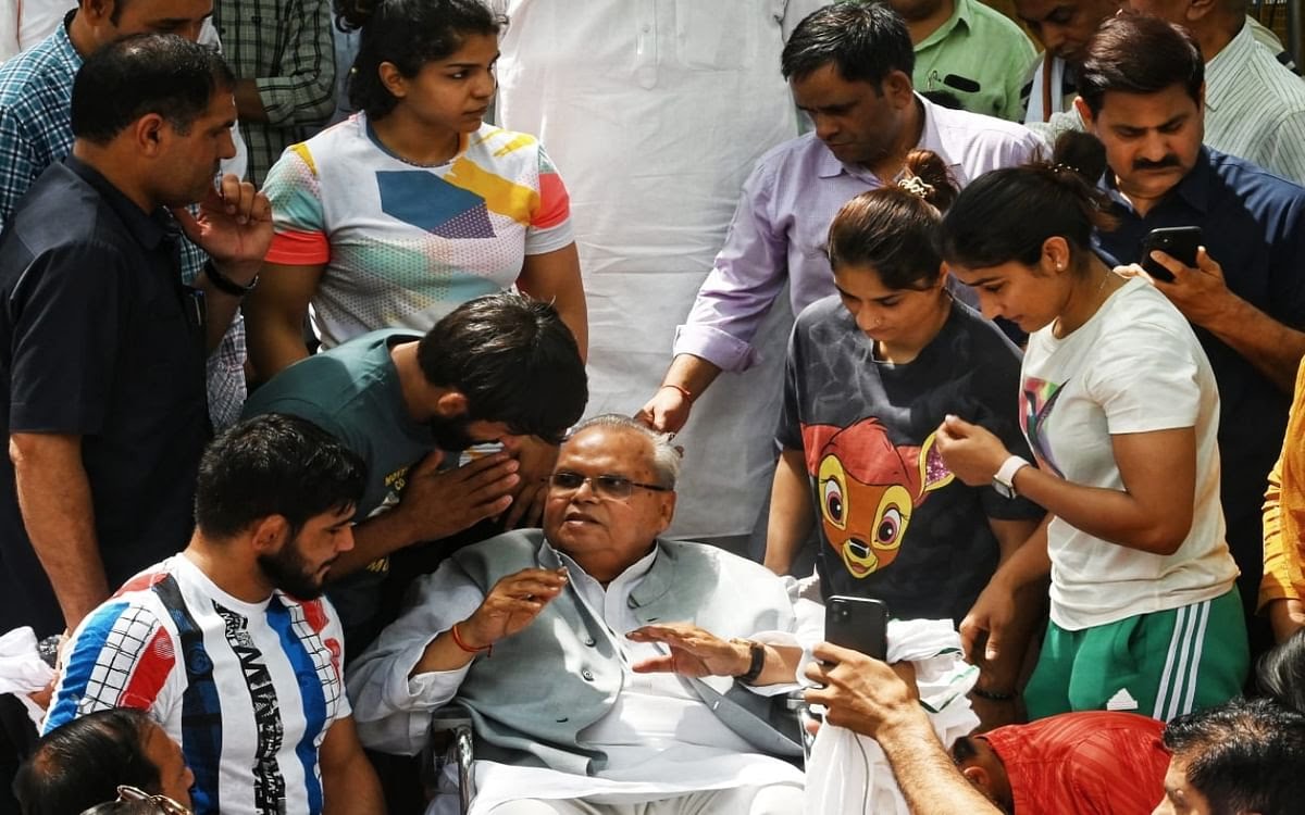 पहलवानों के समर्थन में उतरे पूर्व राज्यपाल सत्यपाल मलिक, बीजेपी पर साधा निशाना