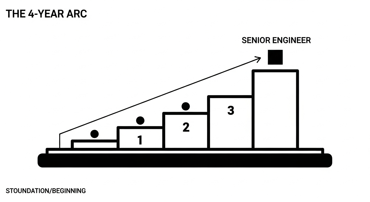 The 4-Year Arc: Becoming a Self Taught Senior Engineer