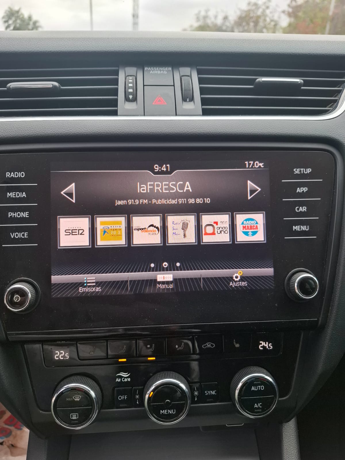 Skoda Octavia 2018 - Consola central