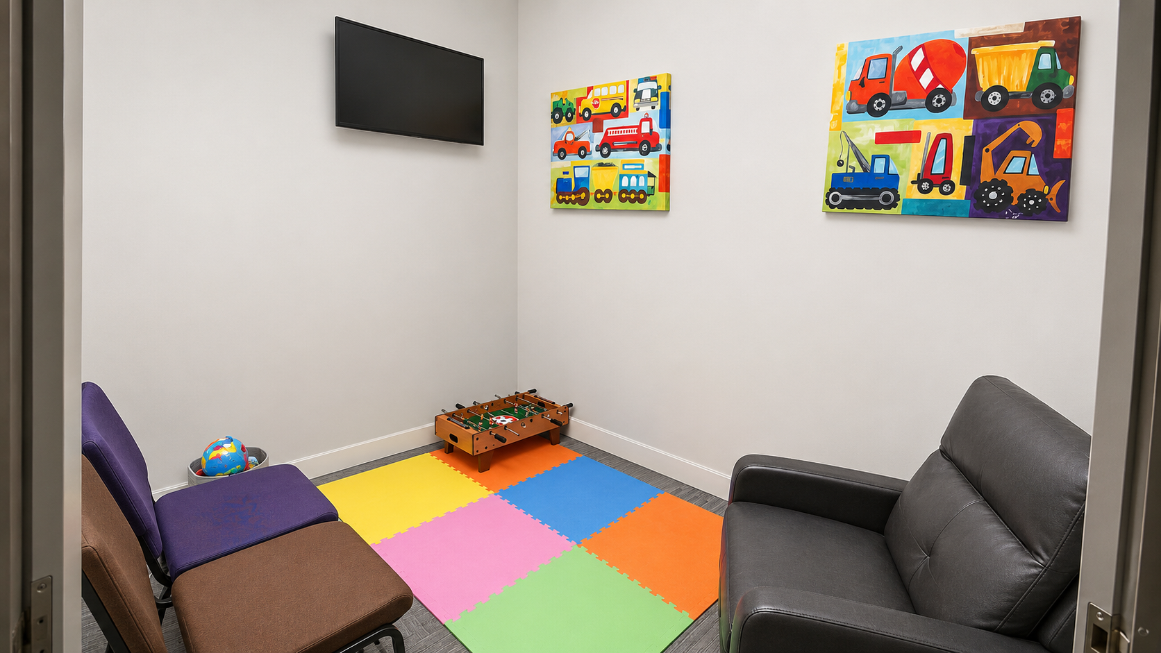 KDental Arts office hallway and treatment area