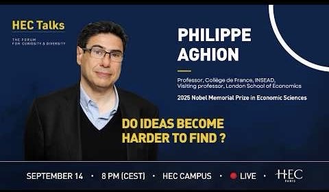 Affiche de HEC Paris x Philippe Aghion