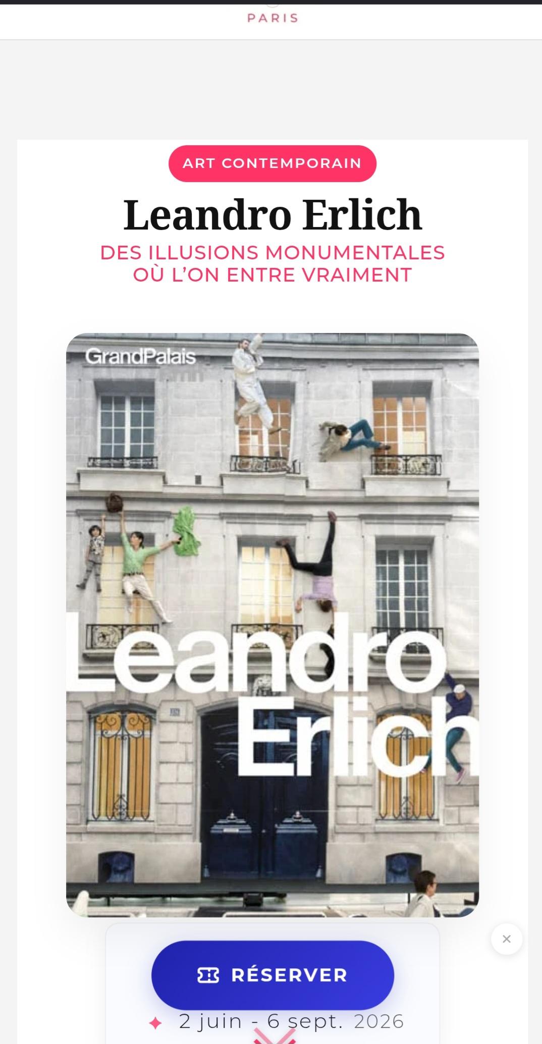 Affiche de Leandro Erlich