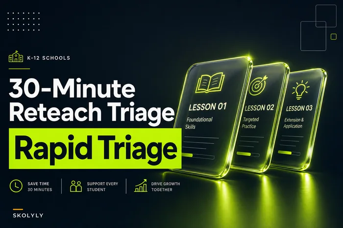 A 30-minute end-of-unit reteach triage that turns assessment errors into three targeted mini-lessons