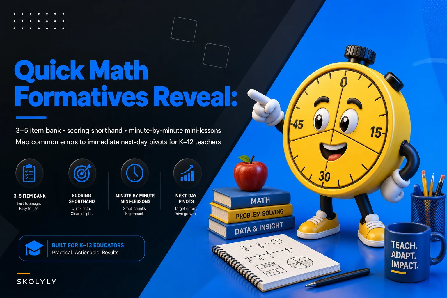 How quick math formatives reveal instructional gaps—and three item types to inform next-day lessons