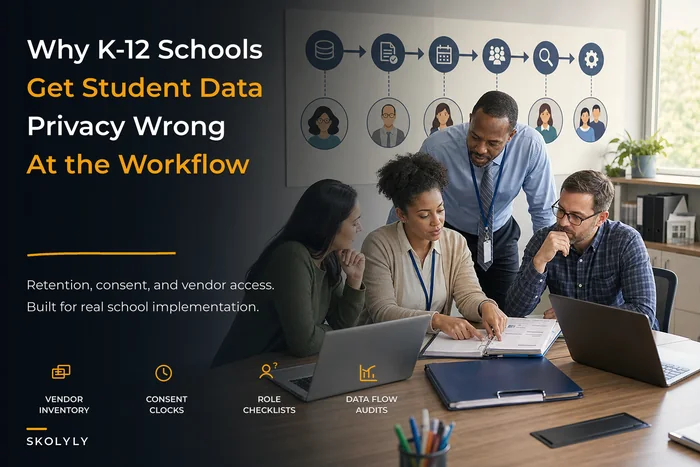 K-12 student data privacy playbook: retention, consent, and vendor checklists for schools