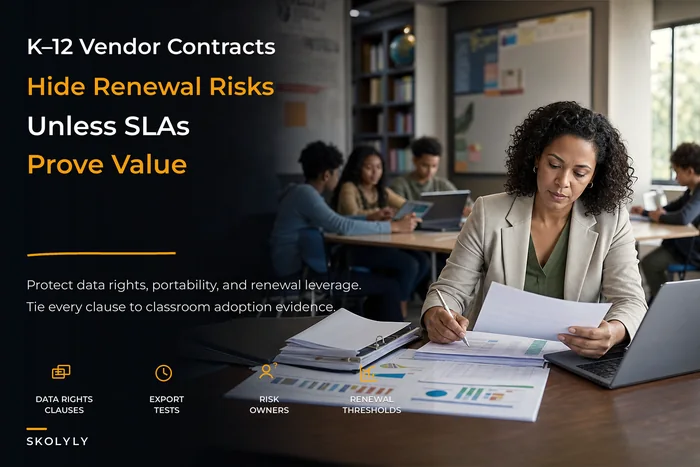 K–12 edtech vendor contract checklist to avoid renewal risks