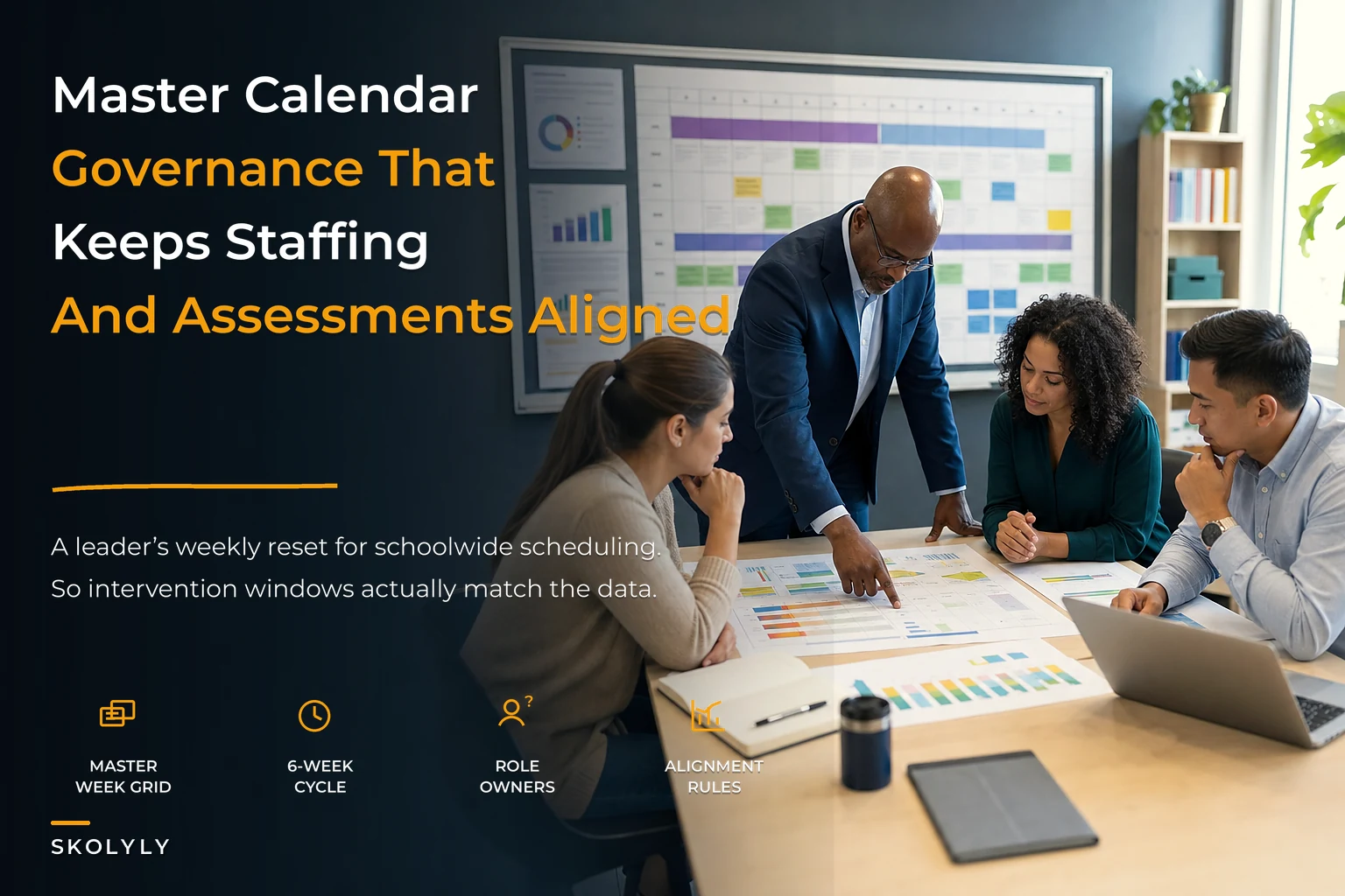 Master-calendar governance playbook: align staffing, intervention blocks, and assessment windows