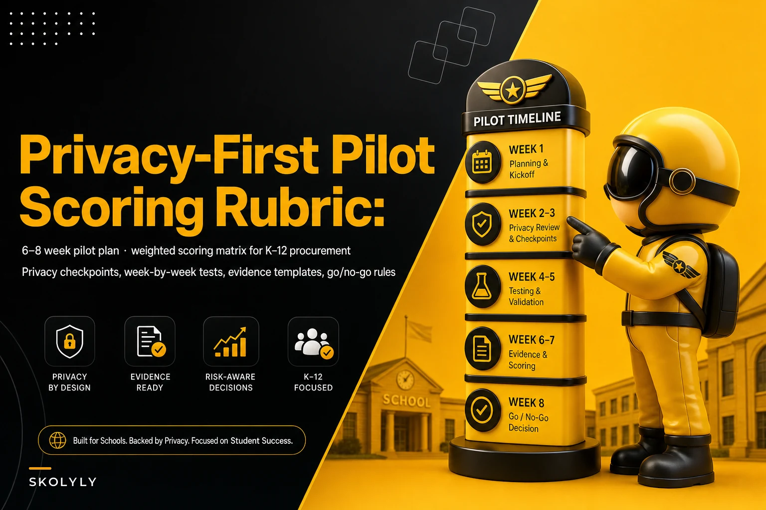 Privacy‑Centric 6–8 Week Pilot Scoring Rubric for K–12 Classroom Platform Procurement