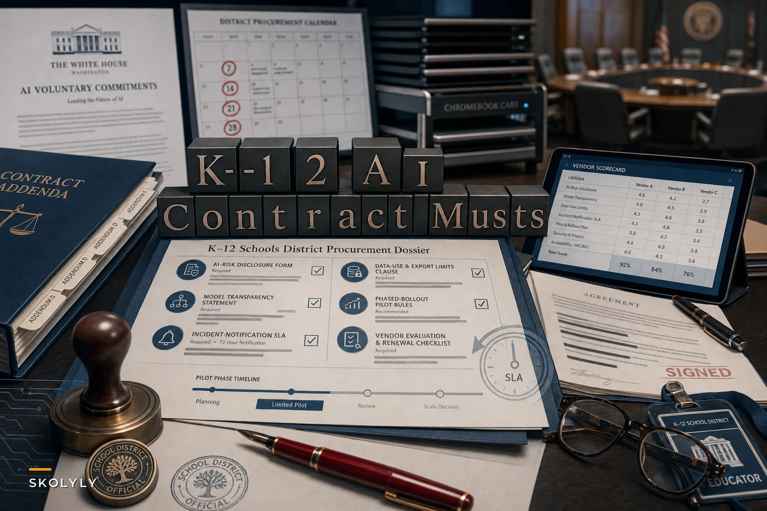 What K–12 Leaders Should Add to EdTech Contracts After the White House AI Agreement