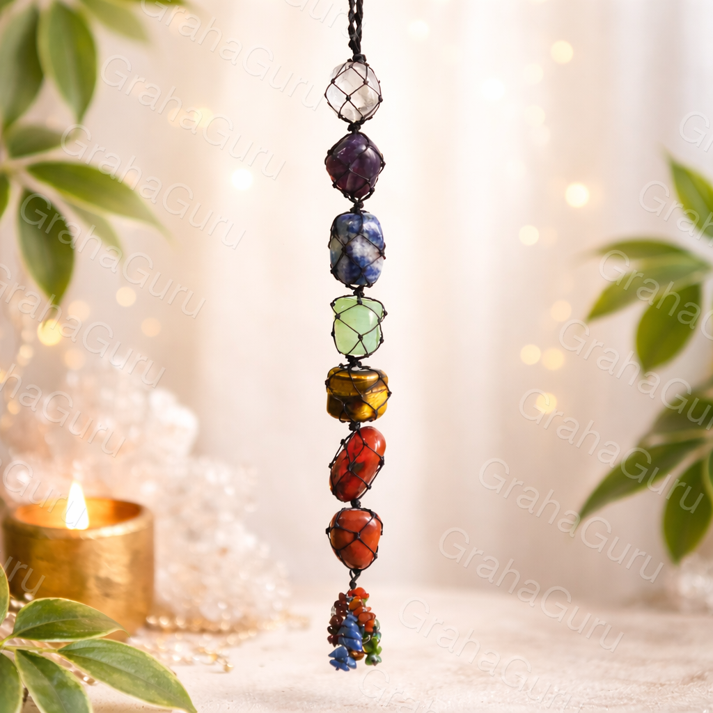 Chakra Gemstone Hanging Charm
