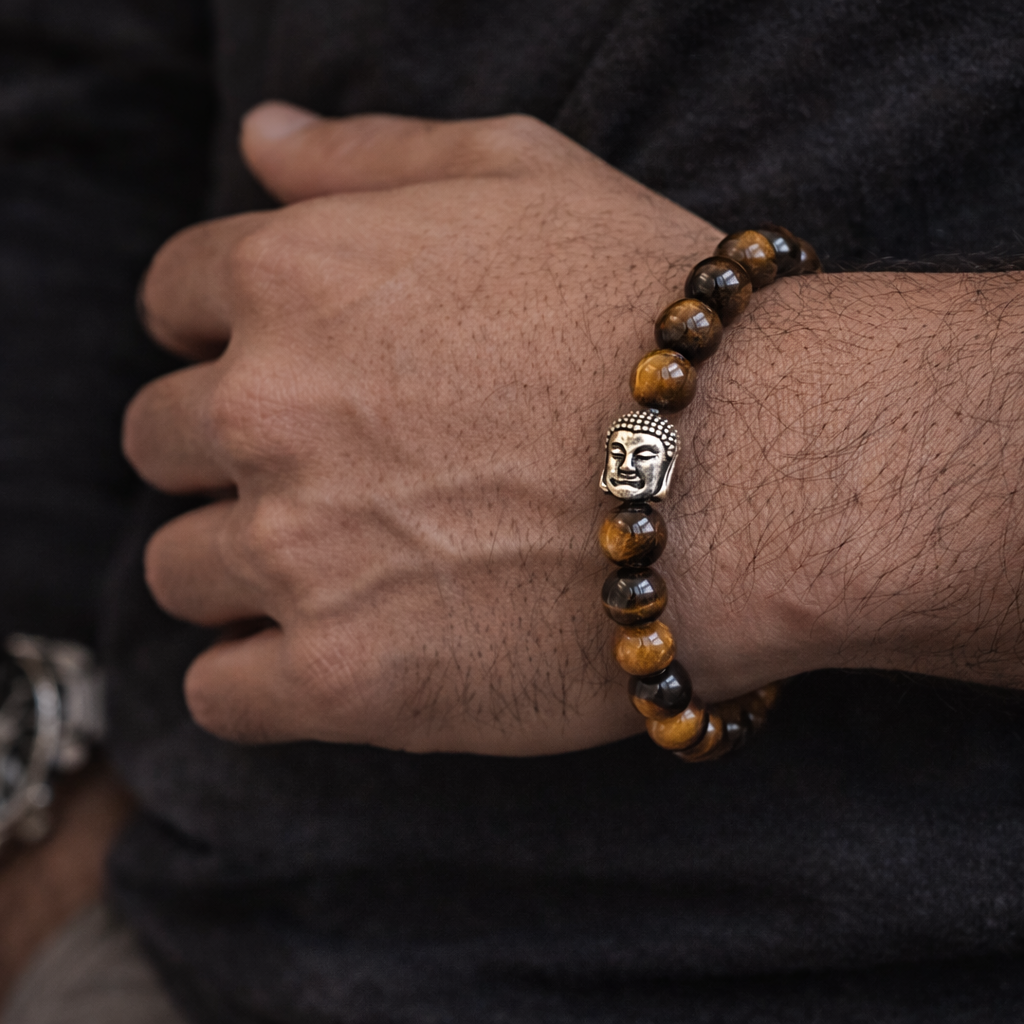 Gemini Tiger Eye Bracelet with Charm 3