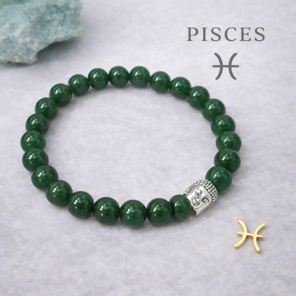 Pisces Green Jade Bracelet