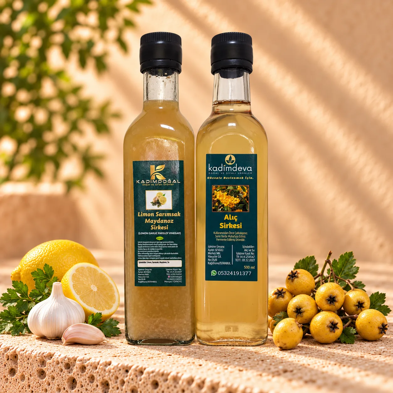 Limon Sarımsak Maydanoz Kürü & Alıç Sirkesi (Muhteşem İkili)