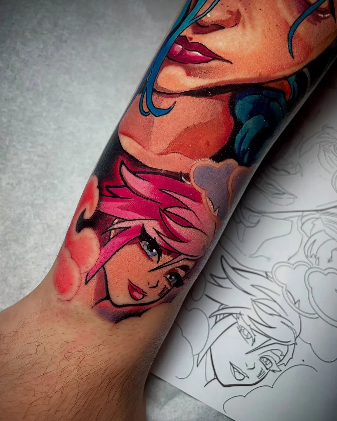 Jinx y Vi de Arcane a color 3