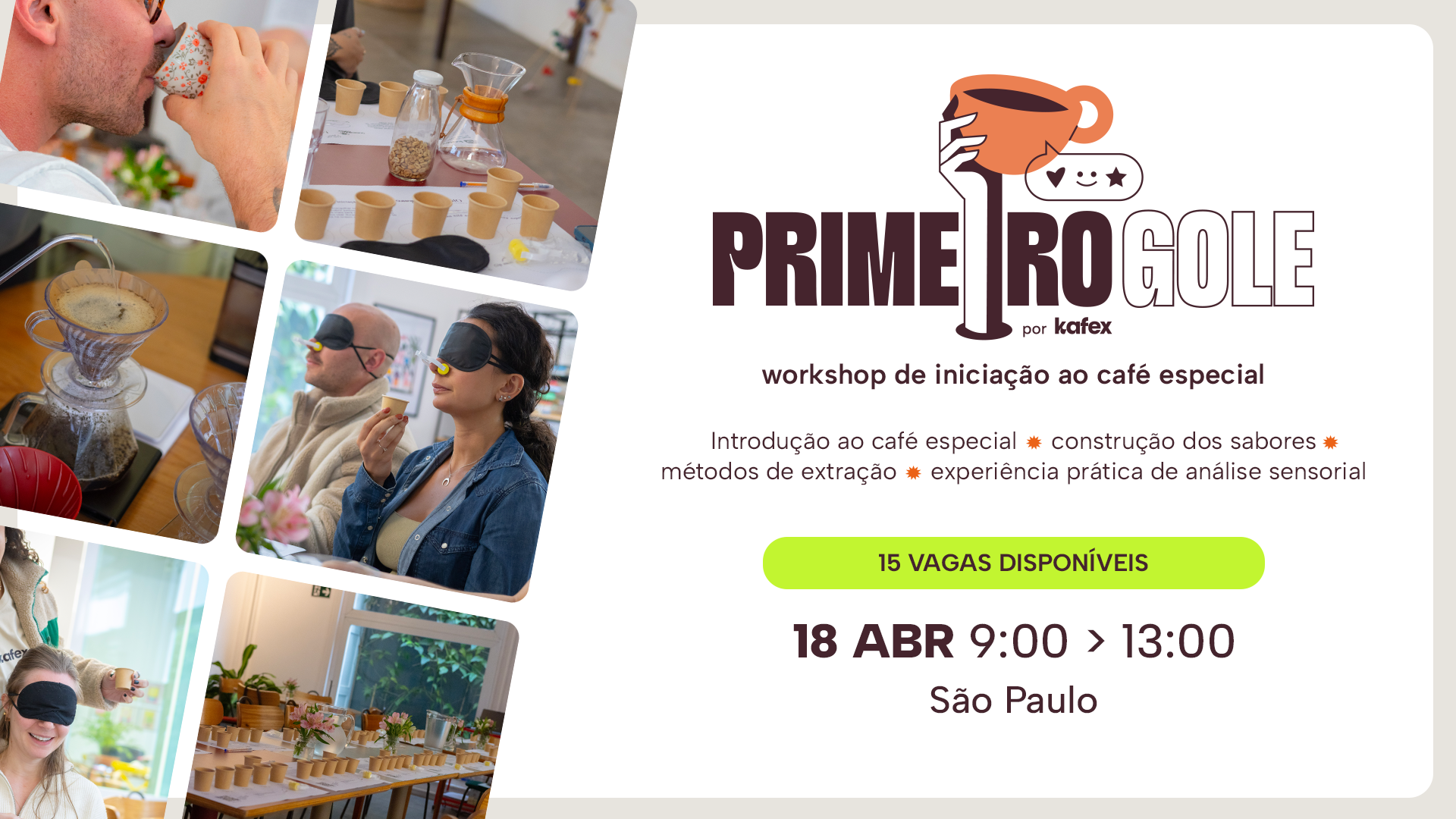 Primeiro Gole - Workshop de Iniciação ao Café Especial