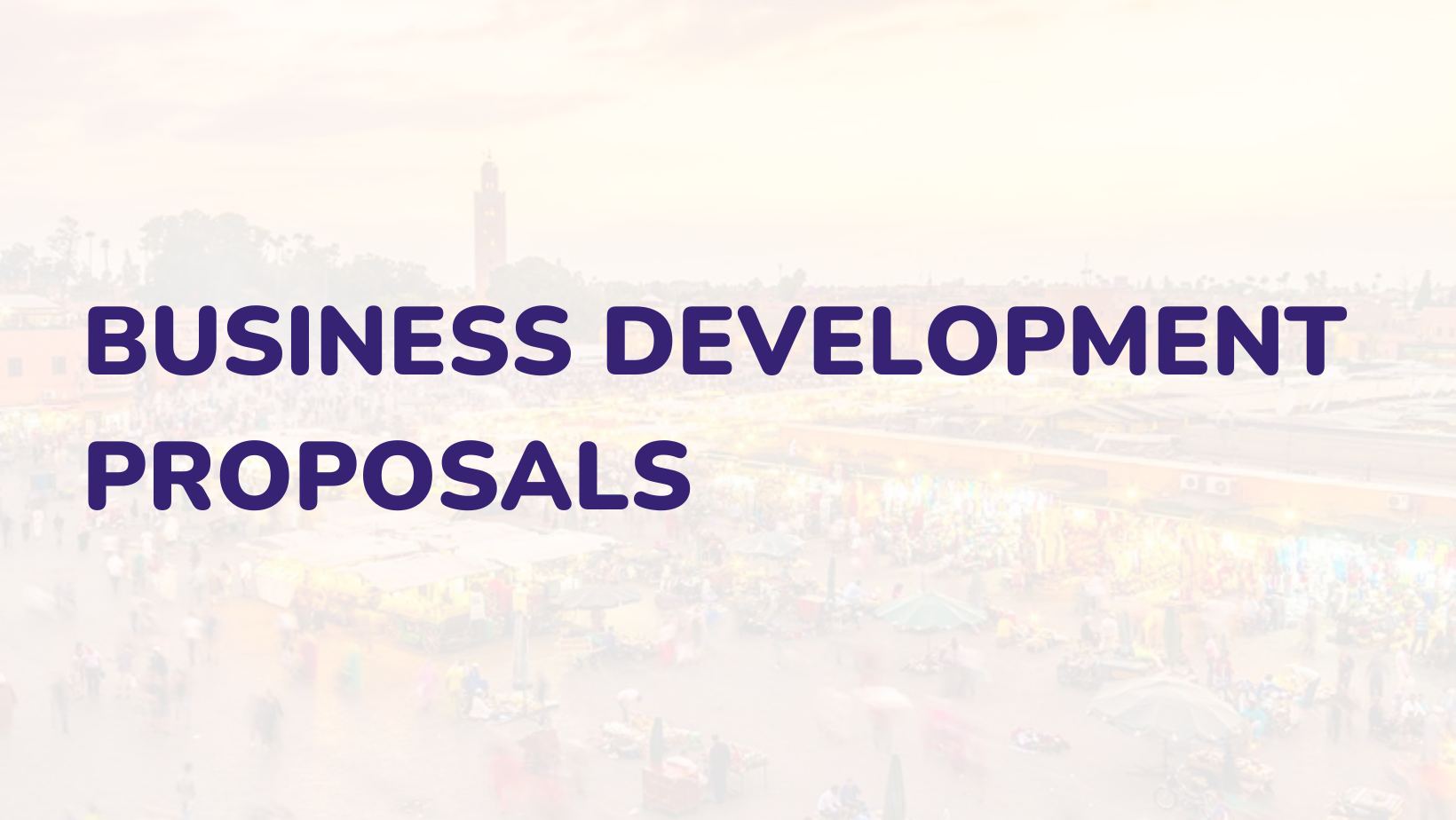 Proposals