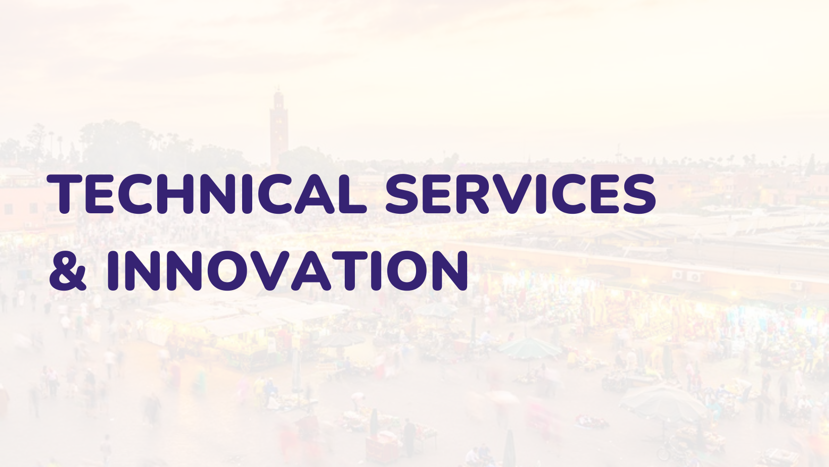 Technical Services & Innovation