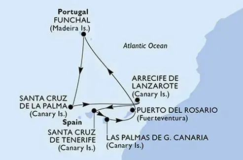 Helló MADEIRA, helló KANÁRI-SZIGETEK! MSC Opera tengerjáró hajóval 9