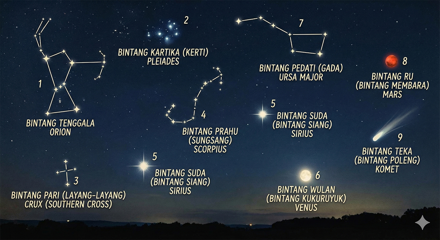Cara Mengenali Kemunculan dan Pertanda dari Rasi Bintang