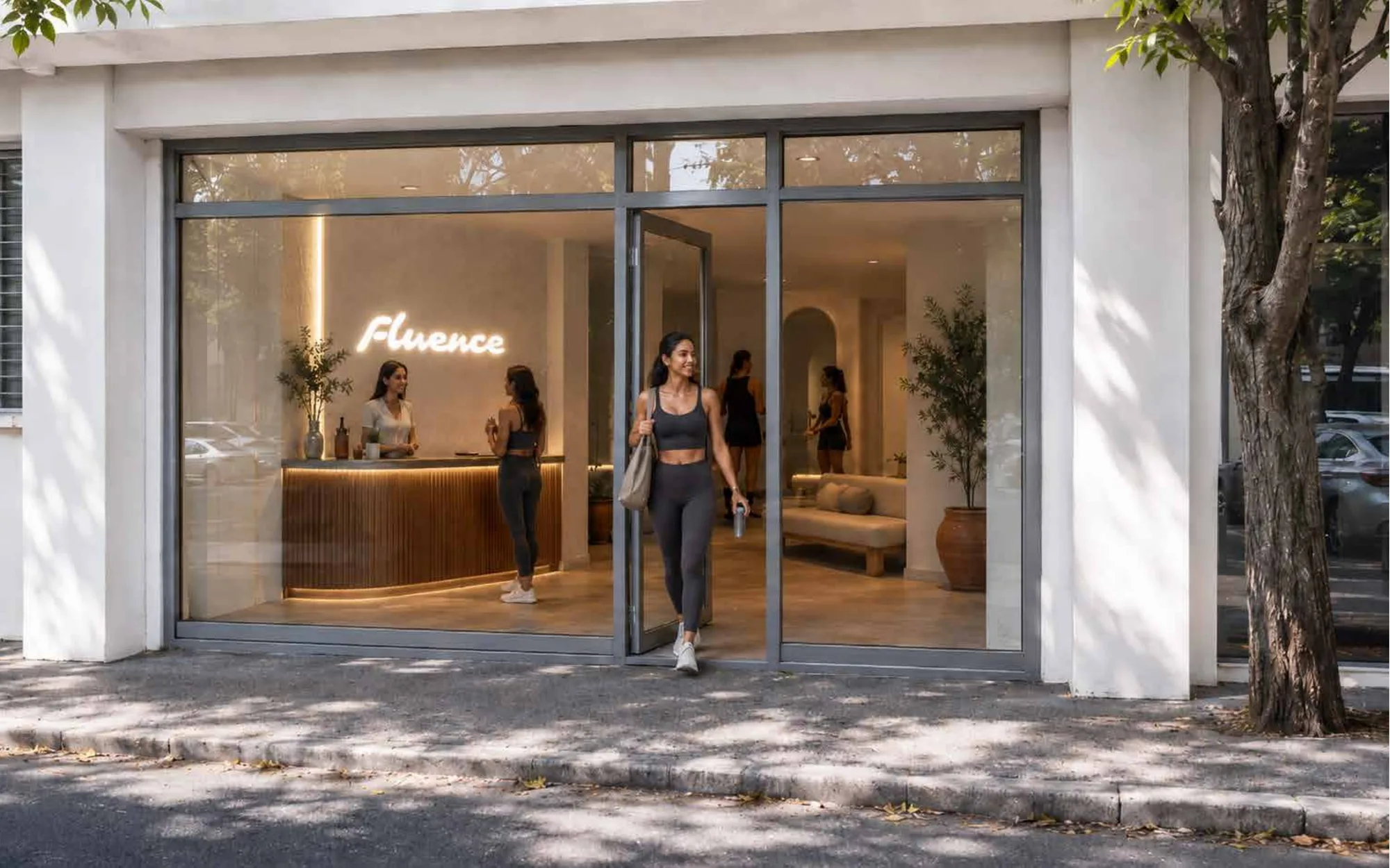 La entrada de Fluence en Manila, Medellín