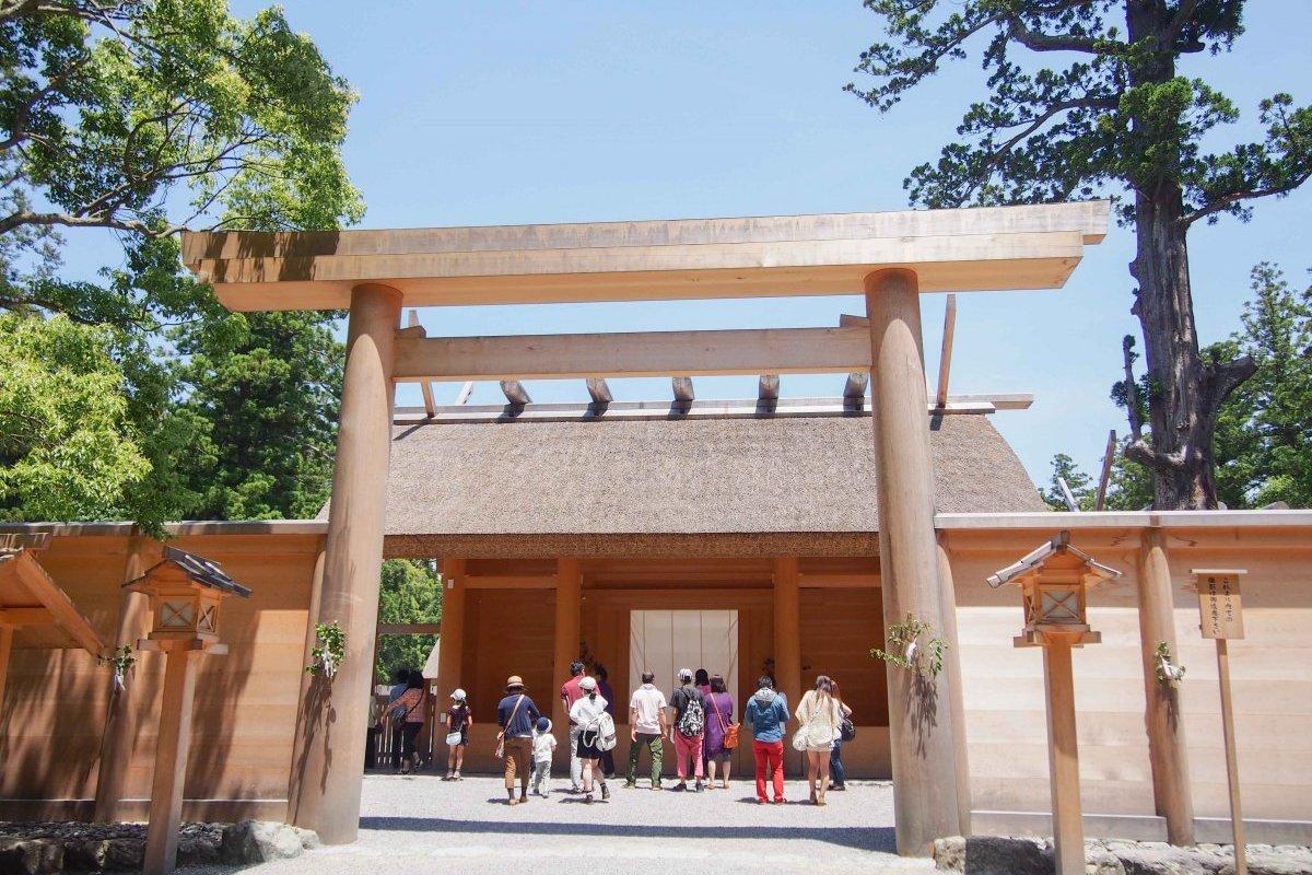 A view of Ise Grand Shrine (Ise Jingu)