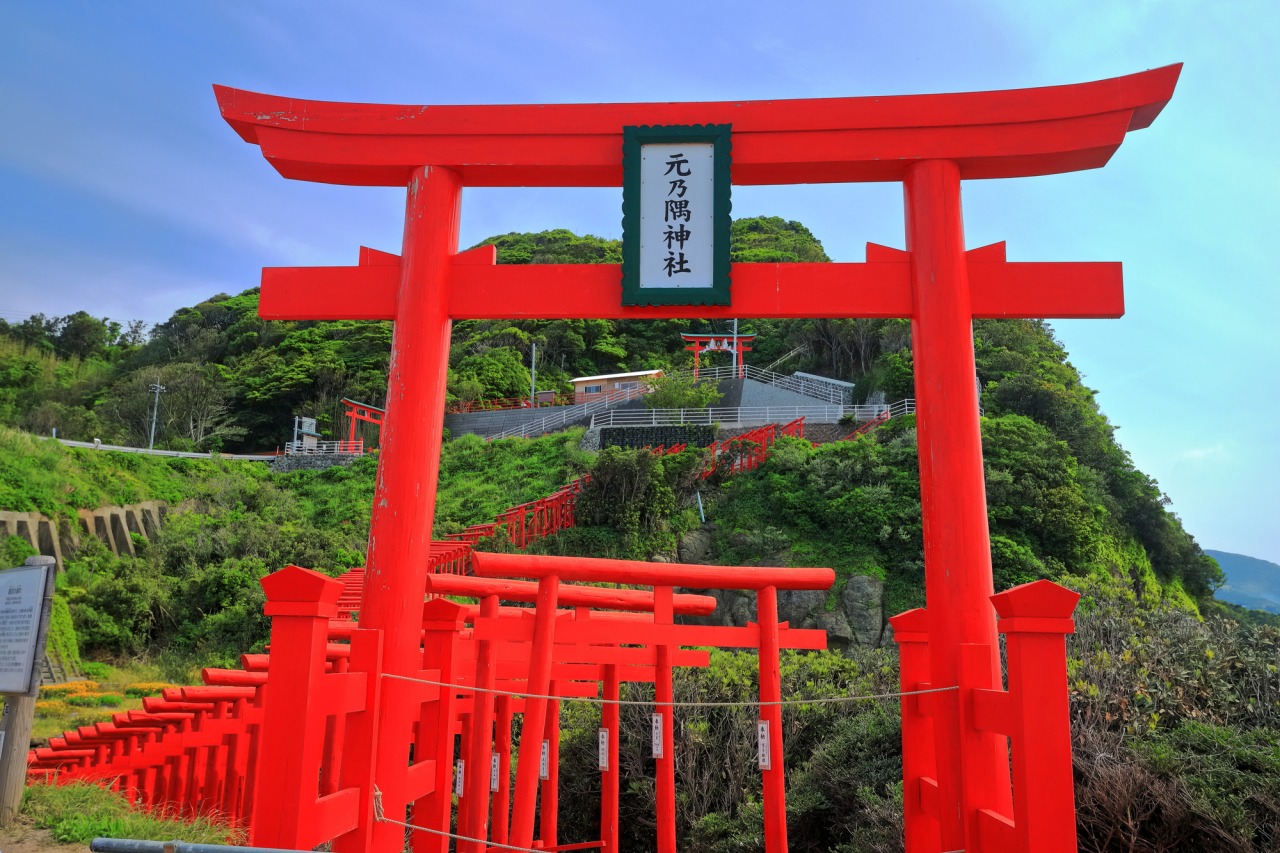 A view of Motonosumi Shrine